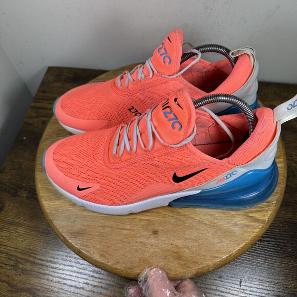 Nike Air Max 270 Shoes Womens Size 11 Bright Crimson Blue CI5856-600 Mesh - Picture 3 of 8
